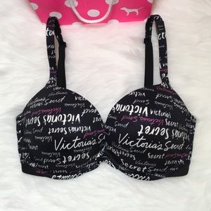 New! VS Black Push-Up BRA